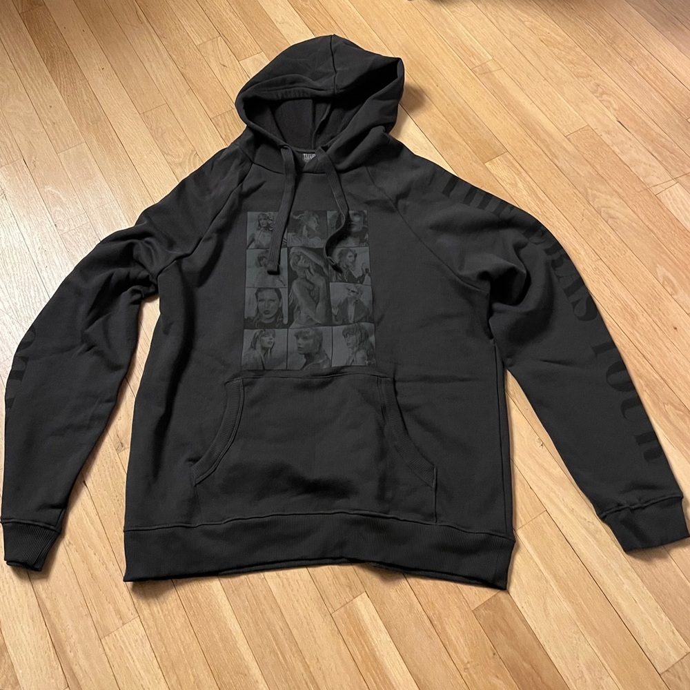 Taylor Swift The Eras Tour Black Hoodie ALL TOUR CITIES